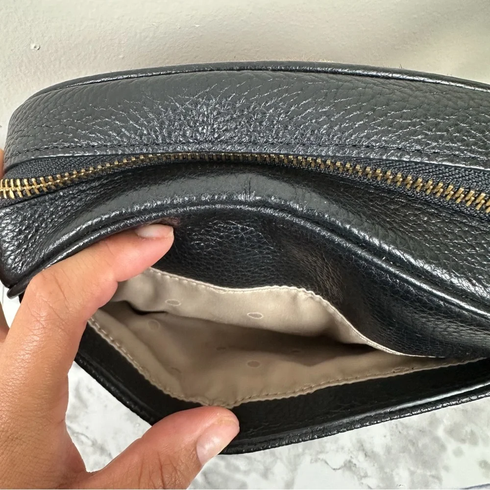 J CREW Devon Camera Leopard Calf Hair Leather Crossbody Bag - Picture 6 of 13